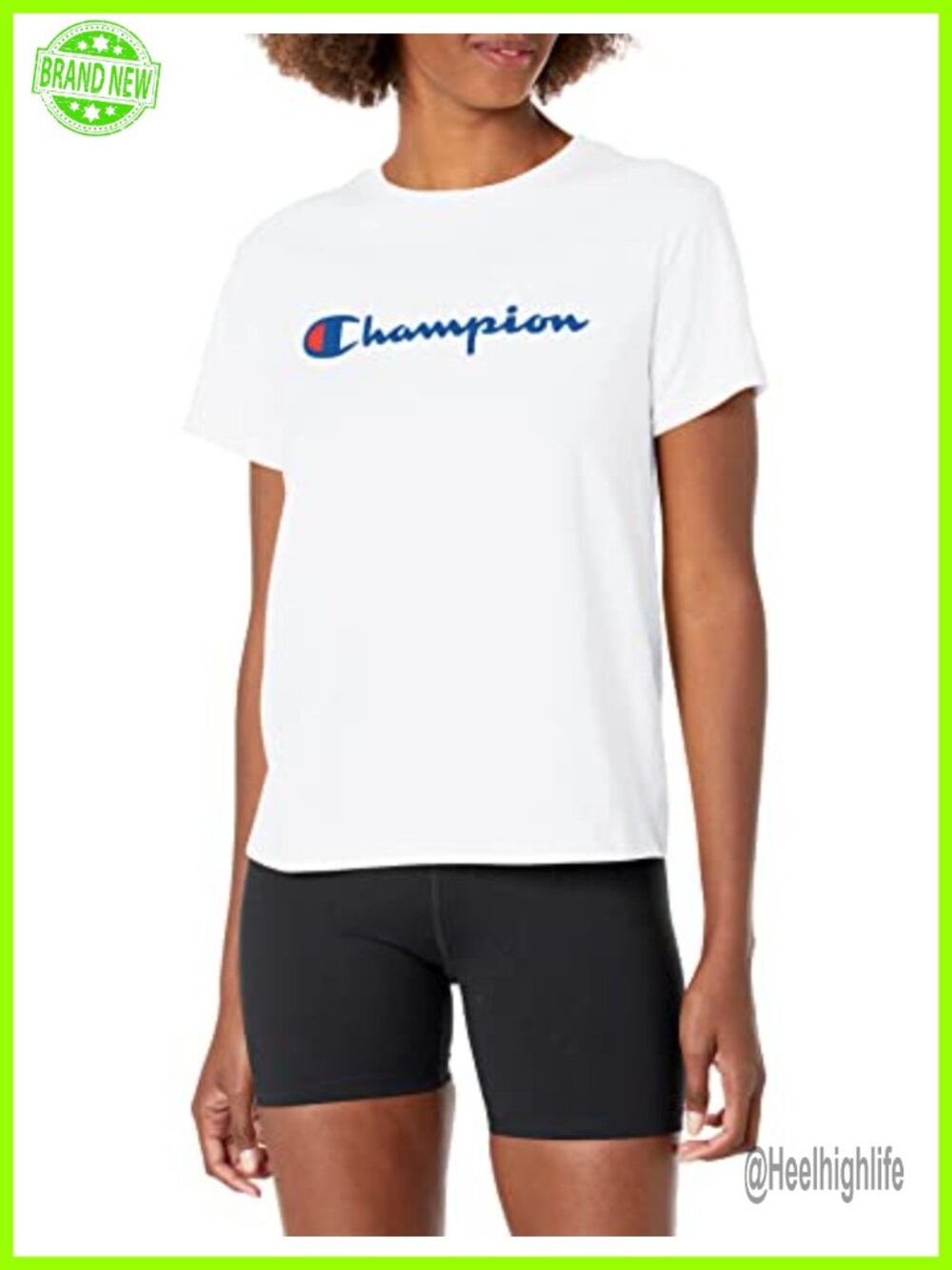 Champion Womens Standard Fit Graphic T-Shirt Crew Neck Short Sleeve Casual